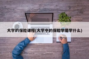 大学的保险课程(大学中的保险学是学什么)