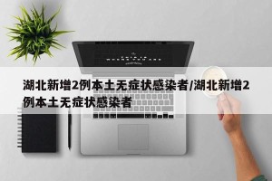 湖北新增2例本土无症状感染者/湖北新增2例本土无症状感染者